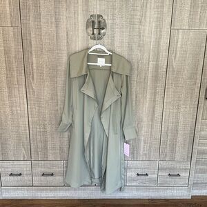 Avec Les Filles Belted Drape Trench‎ Coat